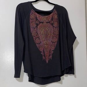 Billabong Paisley Long Sleeve Top
